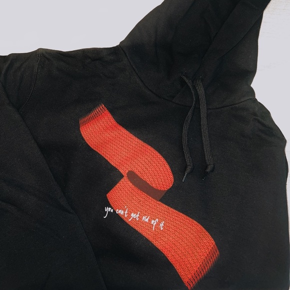 *RARE* Taylor Swift- “You Can't Get Rid of It” RED Scarf Hoodie - Picture 4 of 10